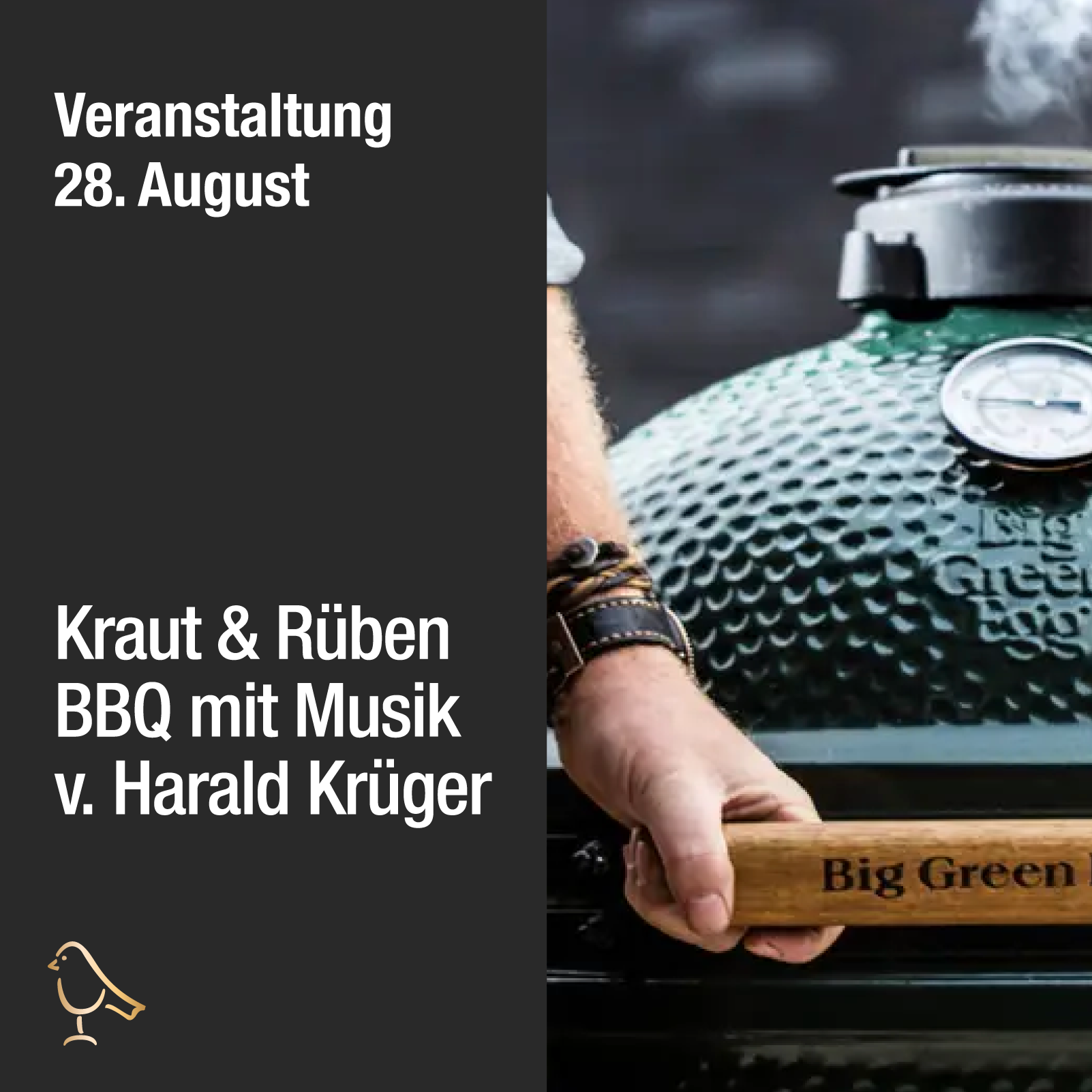 Kraut & Rüben BBQ mit Live-Musik von Harald Krüger 28.08.26