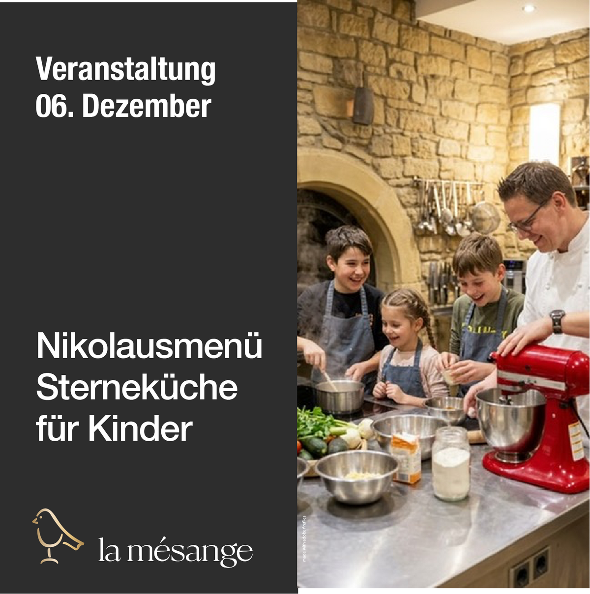 Nikolausmenü Sterneküche Edition für Kinder 06.12.26