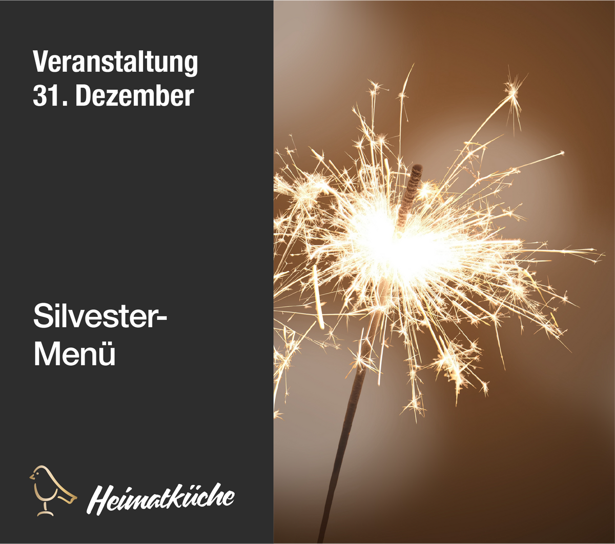 Silvester-Menü in der Heimatküche 31.12.26