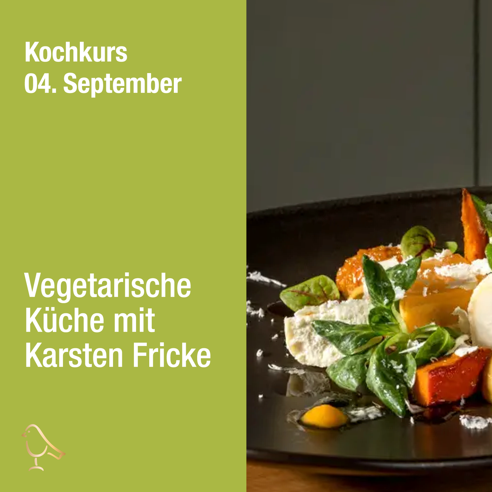 Kochkurs September 1 - Vegetarische Küche mit Karsten Fricke