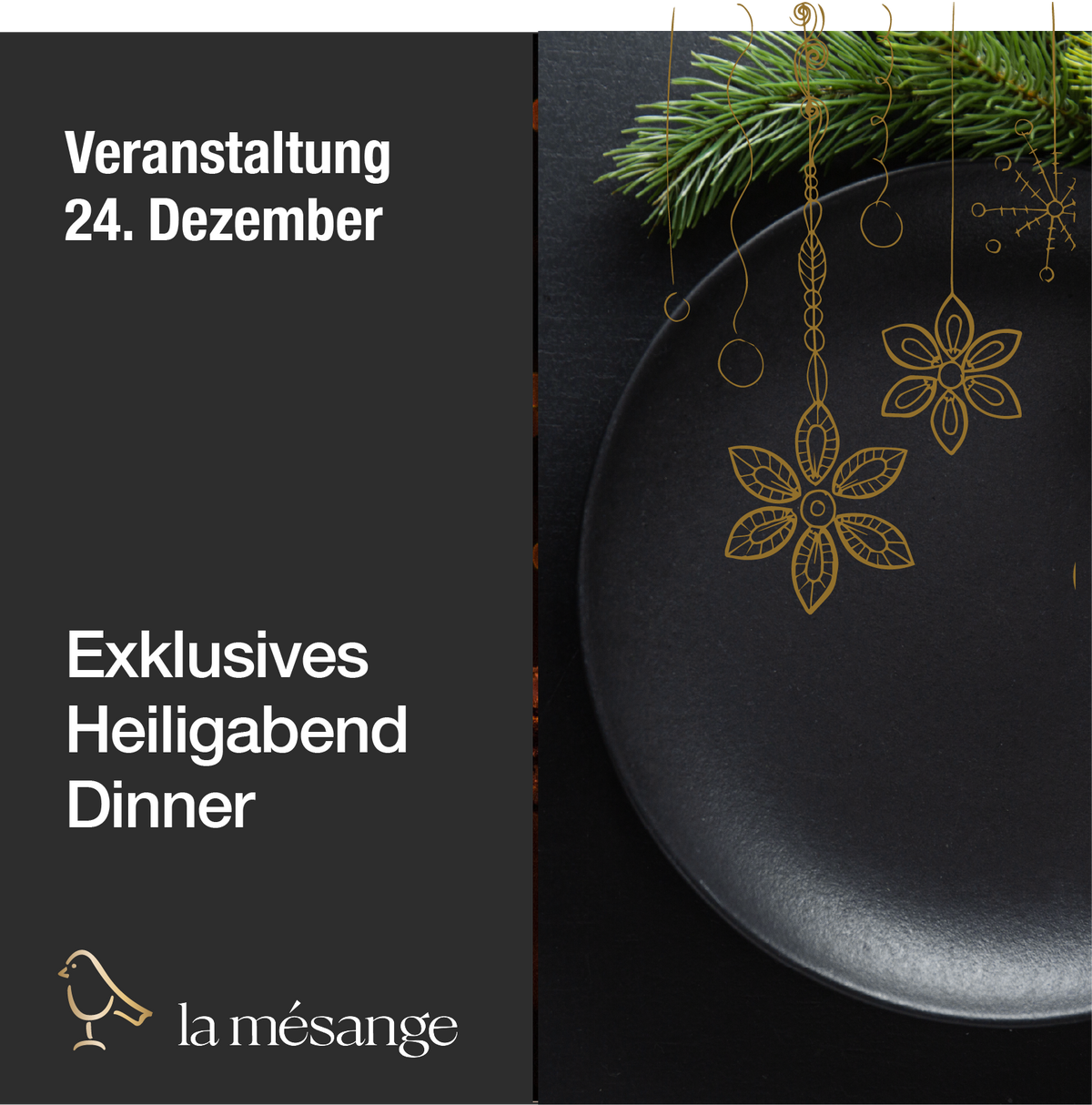 Exklusives Heiligabend-Dinner im La Mésange 24.12.2026