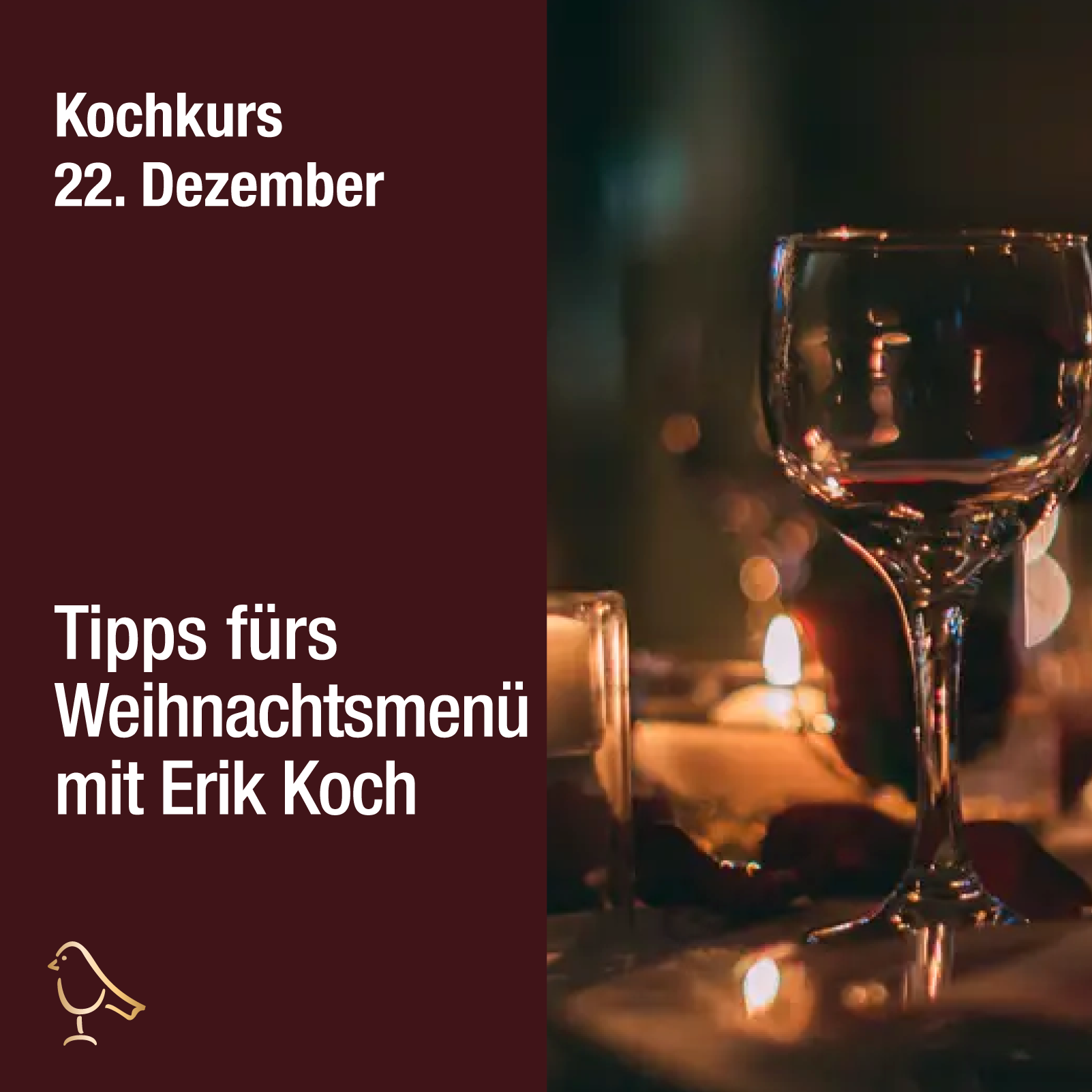 Kochkurs Dezember - Die letzten Tipps fürs Weihnachtsmenü mit Erik Koch