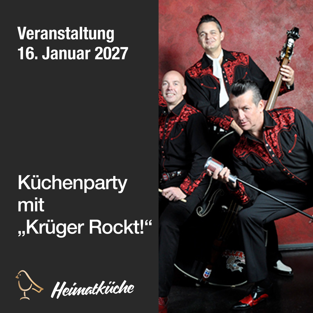 Küchenparty mit "Krüger Rockt!" 16.01.2027